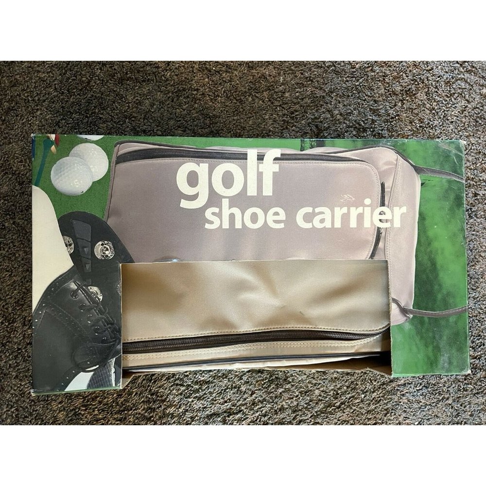 Golf Shoe Bags, Zippered Shoe Carrier Tote Bags, Water & Scratch Resistant